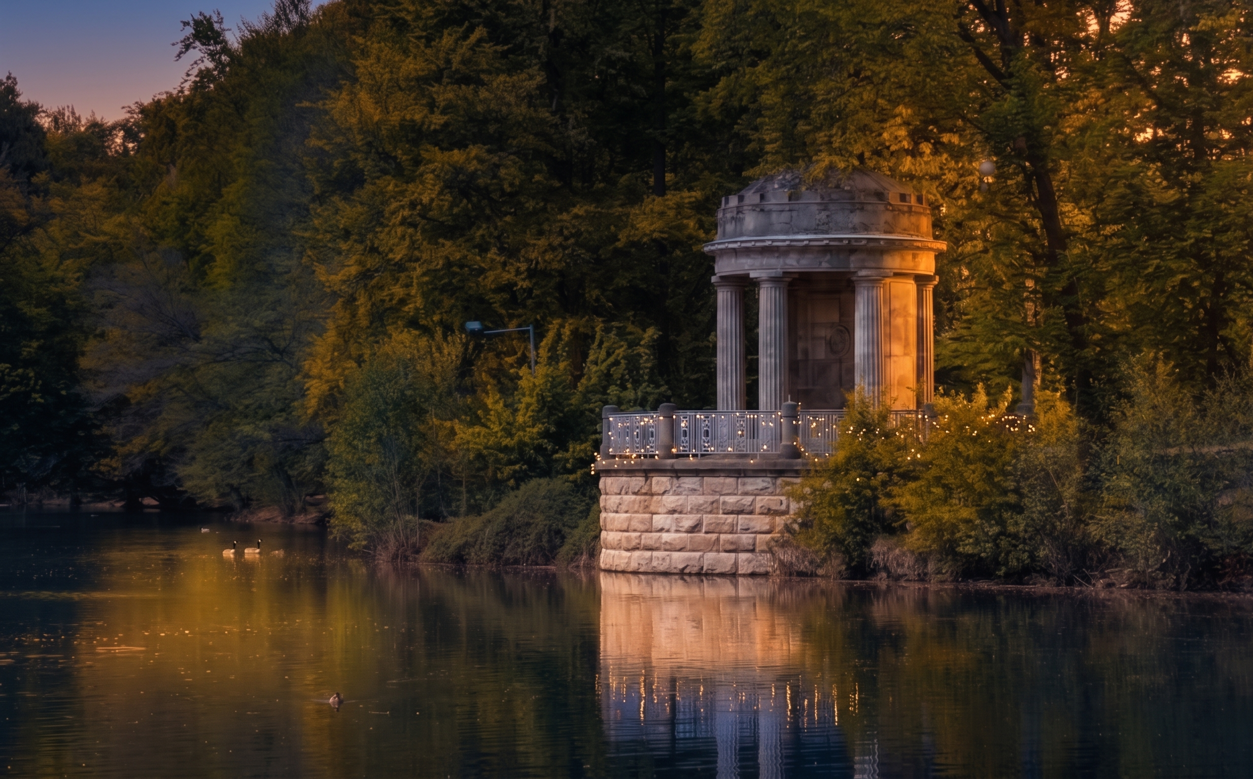 Heiratsantrag in der Natur