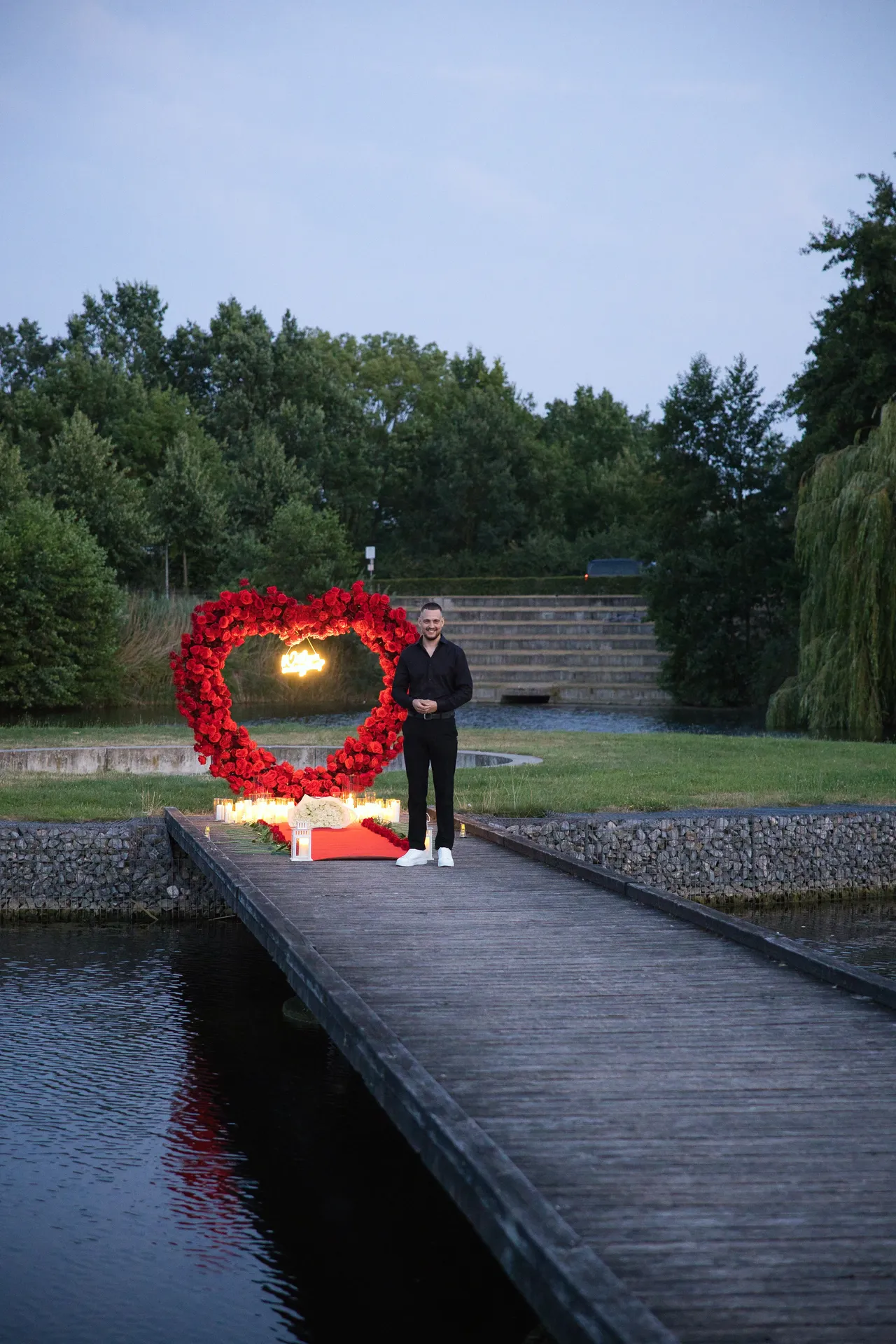 Romantische Heiratsantrag Deko
